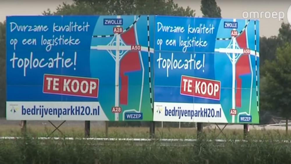 Miljoenentekort geflopt bedrijventerrein; verhoudingen Oldebroek, Hattem, Heerde verziekt